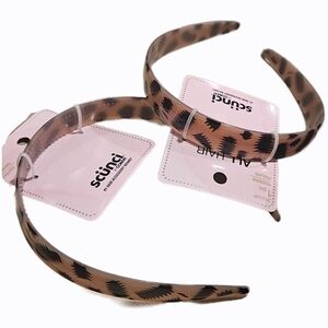 NWT SCÜNCI TORTOISE SHELL ANIMAL PRINT MEDIUM-WIDTH HEADBAND!